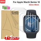3 Pack Tempered Glass Screen Protector For Apple Watch Iwatch 42 46 Mm