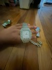 Lot Of 3 Silver Tone Wristwatches And 1 Silver Tone Bracelet Set
