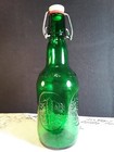 Vintage grolsch Beer gb green Glass 16 Oz bottle-swing Top  porcelain Cap Empty 