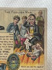 Antique Victorian Trade Card The Wise Man the Foolish Man Solar Tip Shoes Pa