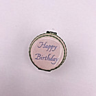 Hallmark Happy Birthday Porcelain Hinged Pink Tiered Cake Trinket Box