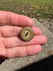 Union Civil War Wisconsin State Seal Volunteer Militia Staff Coat Button
