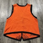 Vintage Halloween Spooky Witch Spider Bat Cat Sweater Vest Xl