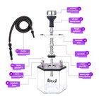 2 Hose Large Hookah Set     Premium Acrylic Shisha Hookah With Everything   Lar   