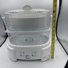 Oster Sunbeam Instant Steam 4711 Food Veggie Steamer Rice Cooker 2 Tier 6 Quart