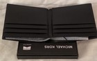 Nwt Michael Kors Jet Set Men s Slim Billfold Black Leather Wallet  98