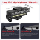 Rechargeable Led Bicycle Headlight Usb Fast Charge 130db Horn Ip44 Waterproof
