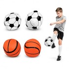 4pc Leather Foot Bags Set  Adult-sized Shuttlecocks  Featuring Soccer And