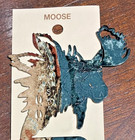 New Lazart Collector Series Metal Moose Multicolor Two-sided Design Bookmark