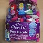 Disney Princess Pop Beads Jewelry Set 250 Beads- Ariel- Cinderella- Tiana Charms