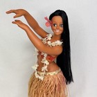 1970s Hawaiian Hula Luau Dancing Girl Figurine 15 5    Made In Japan Vintage Doll
