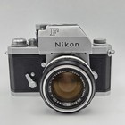 Vintage Nikon F Photomic 35mm Slr Film Camera With Nikkor-h 50mm Lens   Case