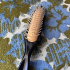 Vintage 60s 70s Htf Peter Hantz Clear Bristle Narrow Black Hair Brush 7  Rare 