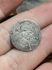 Interesting 1380-1422 Blanc Guenas French Medieval Silver Old Coin Lilies