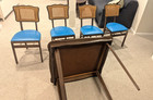 1950s Vintage Mid-century Stakmore Card Table And Chairs  Blue   Local Pick Up