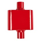 Universal Mufflers performance Automotive Exhaust Muffler   single 2 75  Red