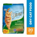 9lives Indoor Complete Dry Cat Food  20 Lb  Bag X 2 Pack