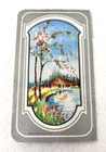 Antique The Home Needle Case Girl Bouquet Of Roses   Native Indian Packet Sewing