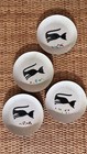 Vtg Set Of 4 4   Diameter Bovano Of Cheshire Collector Black Cat Plates
