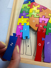 Kicko Wooden Giraffe Shaped Alphabet Letter Puzzle Multicolor Educational Learn