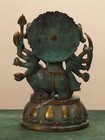 Panchmukhi Hanuman Antique Finish Statue In Brass 12  Inch Big Five Face Hanuman