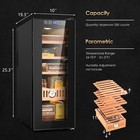 35l Electric Humidor Fridge Cabinet 250 Count Capacity Only Cooling Control