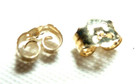14kt Pure Yellow Gold Screw Off Replacement Backs  2  Guaranteed - Free Shipping