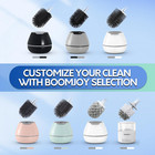 Toilet Brush And Holder Set Toilet Bowl Cleaner Brush Bathroom Silicone White