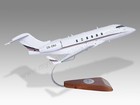Bombardier Challenger 350 Netjets Desk Wood Airplane New Model Small Scale 1 72