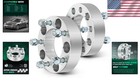 Quality 5x4 75 Wheel Spacers 1 5 Inch Thick With Tough Aircraft Grade Aluminum