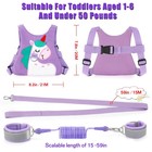 Toddler Leash Baby Safety Harness Child Anti Lost Wrist Link Kids Travel Purple
