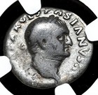 Roman Empire  Vespasian  Ad 69-79  Silver Denarius  Judaea Capta  Ngc Vg