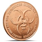 2029 1 Oz Zombucks World Necrowolf Copper Round   1 Oz Avdp