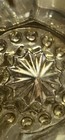 Vintage Antique Set Of 2 Glass   Brass Door Knobs 1 Set 12 Point With Spindle
