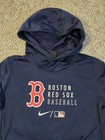 Nike Red Sox Kids Hoodie Small Authentic Collection Therma-fit Blue New England