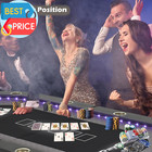 Led Poker Table  10 Player Foldable Texas Holdem Table W inlaid Led Light  2 Usb