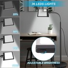 Magnifying Floor Lamp With Light Silver 5x For Reading Sewing Craft Work
