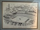 Vintage Pen ink Drawing - Unc Kenan Stadium By Jerry Miller Signed - 8x10