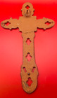 10 5  Cast Iron Cross For Wall Decor   Vintage