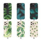 Slim Silicone Phone Case For Samsung S24 S25 Iphone 15 16 Leaves Design Cover