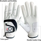 Men Golf Gloves Left Hand Right 5 Pack Pu Leather Grip Soft Fit Xl M L Large M