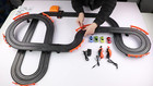 Electric Slot Car Road Racing Set 18 Ft Track 4 Cars 1 64 Scale Age 6 To 12