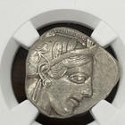 Attica Athens Athena Owl Ar Tetradrachm Silver Coin 440-404 Bc - Ngc Choice Xf