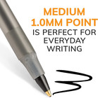 Pack Of 10 Ballpoint Pen - Black Ink Ball Point Pens For Office Writing School