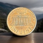 2001 Lincoln Cent Struck On Partial Unplated Planchet Obv  Side High Grade Lmo
