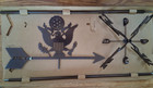 Ez Vane Copper Colored Steel Eagle Army Weathervane