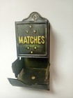 Wall Mount Vintage Matchbox Cover In Antique Tin Match Box Holder