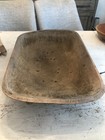 Antique Hand Carved Extra Large Wood Primitive Farmhouse Dough Bowl Trench 22   