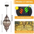 2 Pack Hanging Solar Lights Outdoor Decor Solar Metal Lantern Lantern For Garden
