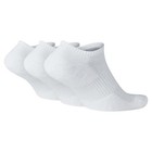 Nike Everyday Plus Cushioned Training No-show Socks  3 Pair  L White